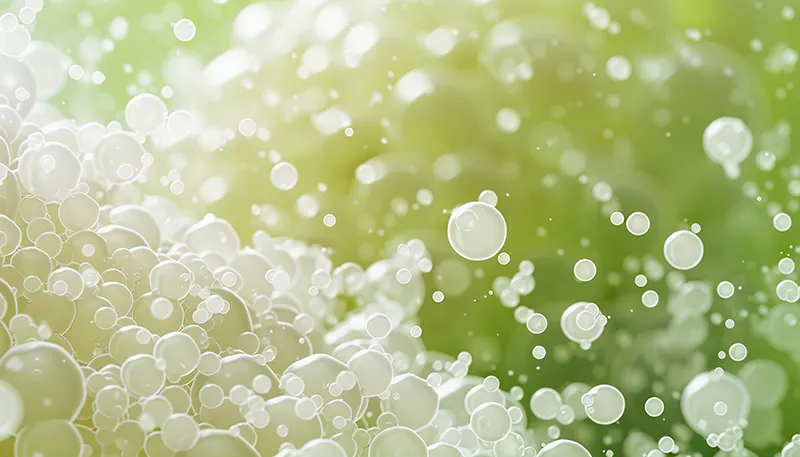 Close up of PHA materials for dental, health, and beauty products